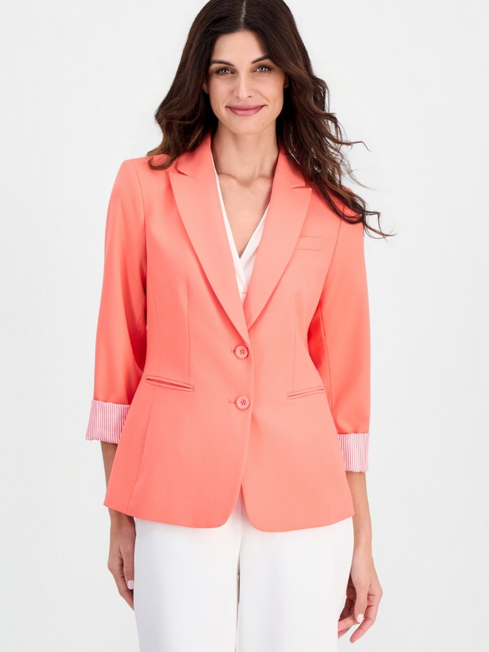 Liverpool Los Angeles stretchy spring workwear Coral Blazer Jacket - Women XL